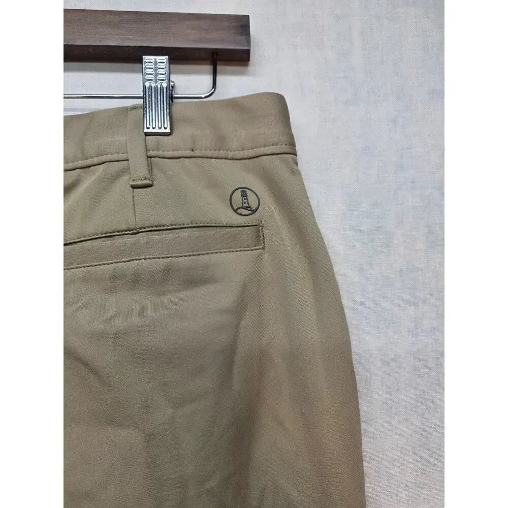 Lands' End Men's Traditional Fit Pants Size 32x34 Chino Khaki Trousers Beige Tan